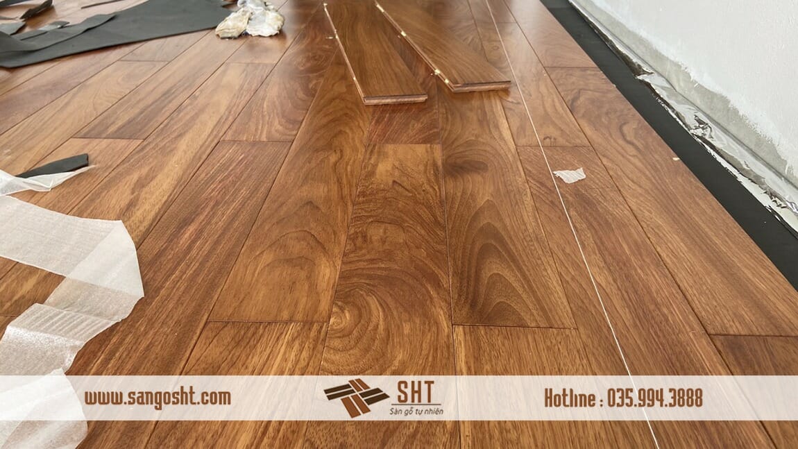 Thi Công Sàn Gỗ Gõ Đỏ Nam Phi